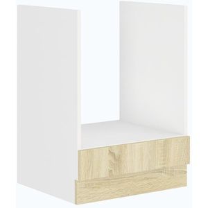 ESTRELLA, skříňka pro vestavnou troubu 60 D GAZ BB, korpus: bílá, dvířka: dub sonoma obraz