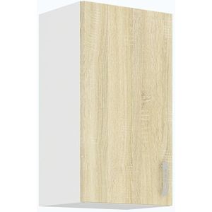 ESTRELLA, horní skříňka 40 G-72 1F, korpus: bílá, dvířka: dub sonoma obraz