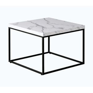Konferenční stolek ELMORXER 60x60x45 cm, dekor bílý mramor obraz