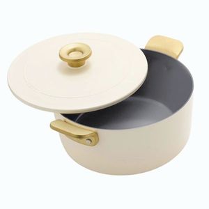 GreenPan Hrnec s nepřilnavým keramickým povrchem na pomalé vaření, Stanley Tucci, Ø 26 cm / 6, 5 l, krémová CC007806-004 obraz