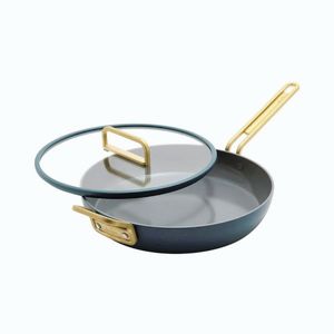 GreenPan Nepřilnavá keramická pánev s poklicí, Stanley Tucci, Ø 30 cm, tmavě zelená CC007794-004 obraz