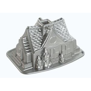Nordic Ware Forma na bábovku Chaloupka, 2, 1 l, stříbřitě šedá 83948 obraz