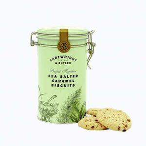 Cartwright & Butler Máslové sušenky se slaným karamelem, kovová dóza, 200 g 4488 obraz