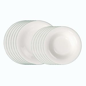 Villeroy & Boch Sada porcelánových talířů Green Lines, 12 ks 10-1323-7609 obraz