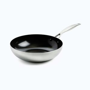 GreenPan Nerezová wok pánev s keramickým nepřilnavým povrchem, Geneva, Ø 28 cm CC004781-001 obraz