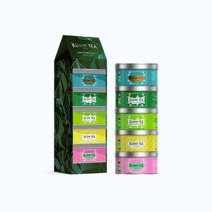 Kusmi Tea Dárková sada Green teas, 5 miniatur se sypaným zeleným čajem, 5 x 20 g 21333A1141 obraz