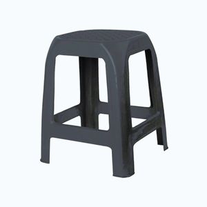 Plastová stolička DESIGN antracit, 41 x 35 x 46 cm obraz
