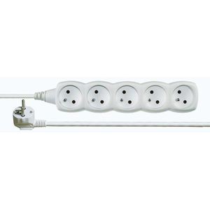 EMOS KABEL PRODLUŽOVACÍ 5 ZÁSUVEK 3 M, BÍLÁ obraz