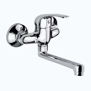 Mereo Dřezová nástěnná baterie, Lila, 100 mm, s ramínkem plochým rovným 250 mm, chrom CBEE302A01 obraz