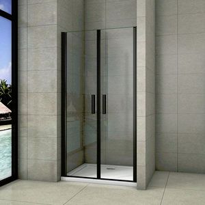H K Sprchové dveře dvoukřídlé BLACK SAFIR D2 90, 86-90 x 200 SE-BLACKSAFIRD290 obraz