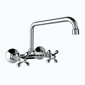 Mereo Retro Viktoria baterie dřezová, nástěnná, 100 mm, s U ramínkem trubkovým o 18 mm 230 mm CBL301A04 obraz
