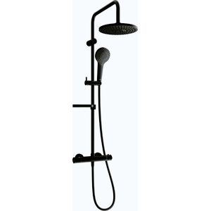 MEXEN/S KX05 sprchový sloup s termostatickou baterií černá 771500591-70 obraz