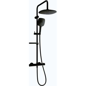 MEXEN/S KX17 sprchový sloup s termostatickou baterií černá 771501791-70 obraz