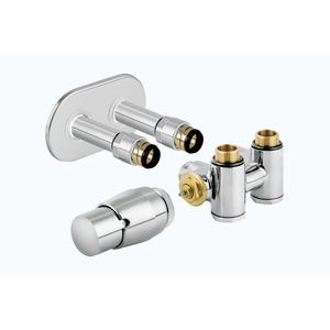 HOPA THERMCOMB-SET, středový ventil (Z4K) s připojením pro elektrickou tyč Barva Chrom, Varianta Levá RDTHERMCOMSETLC obraz