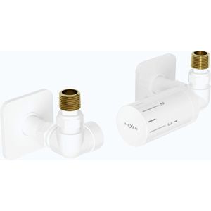 MEXEN/S G05 termostatická souprava pro radiátor + krycí rozeta S, bílá W903-958-909-20 obraz