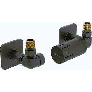 MEXEN/S G05 termostatická souprava pro radiátor + krycí rozeta S, antracit W903-958-909-66 obraz