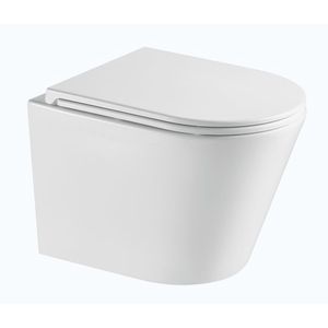 HOPA Závěsné WC OVALE BASSO TORNADO s FLAT sedátkem Soft-close OLKLT053EUQ3 obraz