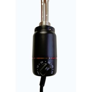 OLSEN SPA Topná tyč PATRONA s termostatem Barva topné tyče Černá matná, Výkon topné tyče 600 W RADPST368 obraz