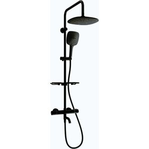 MEXEN/S KT17 vanový sloup s termostatickou baterií, černá 779001793-70 obraz