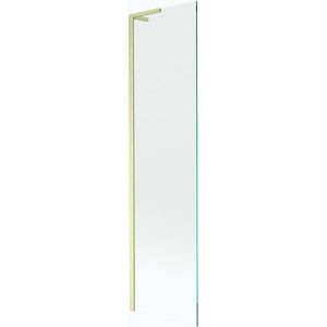 MEXEN/S Next L vanová zástěna FIX 90 x 150, transparent, zlato kartáčovaný 895-090-000-03-00-55 obraz