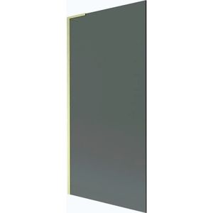 MEXEN/S Next L vanová zástěna FIX 90 x 150, grafit, zlatá kartáčovaná 895-090-000-03-40-55 obraz