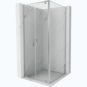 MEXEN/S Exo sprchový kout dveře křídlové 70 x 70, transparent, chrom 8182-070-070-01-00 obraz