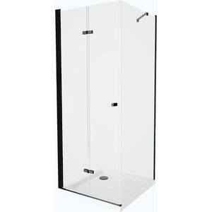 MEXEN/S Lima sprchový kout 90x90, transparent, černá + bílá vanička se sifonem 856-090-090-90-00-4010B obraz