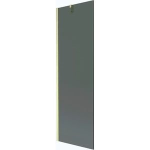MEXEN/S Next vanová zástěna FIX 60 x 150, grafit, zlatá kartáčovaná 895-060-000-00-40-55 obraz