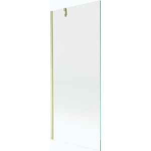 MEXEN/S Next vanová zástěna FIX 80 x 150, transparent, zlatá kartáčovaná 895-080-000-00-00-55 obraz