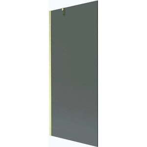MEXEN/S Next vanová zástěna FIX 80 x 150, grafit, zlatá kartáčovaná 895-080-000-00-40-55 obraz