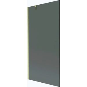 MEXEN/S Next vanová zástěna FIX 90 x 150, grafit, zlatá kartáčovaná 895-090-000-00-40-55 obraz