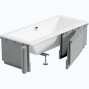 MEXEN X-ST polystyrenový plášť na obdélníkovou vanu 120-150 x 70-90, bílá 55020-01 obraz