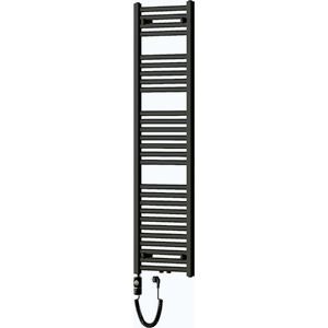 MEXEN/S Hades radiátor + topná tyč 1500 x 400 mm, 600 W, černá W104-1500-400-2600-70 obraz