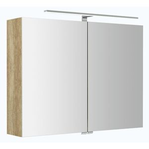 SAPHO RIWA galerka s LED osvětlením, 81x70x17cm, dub alabama RIW080-0022 obraz
