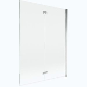 MEXEN MIST vanová zástěna 130x150 cm 6mm 2-s, chrom, čirá, pravá 8A9-130-002-01-00-P obraz