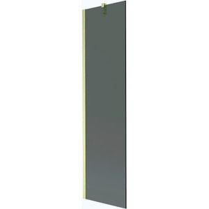 MEXEN/S Next vanová zástěna FIX 50 x 150, grafit, zlatá kartáčovaná 895-050-000-00-40-55 obraz
