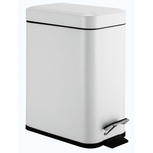 AQUALINE SIMPLE LINE odpadkový koš obdélníkový 5l, bílá mat GAQ005W obraz