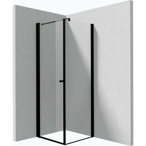 DEANTE Sprchový kout Kerria Plus černá, čtvercová, 80x80 cm KKNNW08S08 obraz