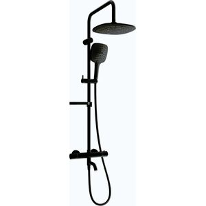MEXEN/S KX17 vanový sloup s termostatickou baterií, černá 779001791-70 obraz
