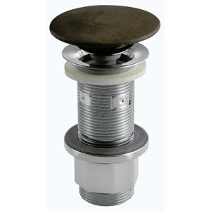 SAPHO Umyvadlová výpust 5/4“, click-clack, betonová zátka, 10-80, tmavě hnědá mat FG915 obraz