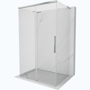 MEXEN/S Rox-3S L sprchový kout 3 stěnný , posuvný 160 x 90, transparent, chrom 8C2L-160-090-01-00-3S obraz