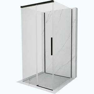MEXEN/S Rox-3S sprchový kout 3 stěnný , posuvný 90 x 90, transparent, černá 8C2-090-090-70-00-3S obraz