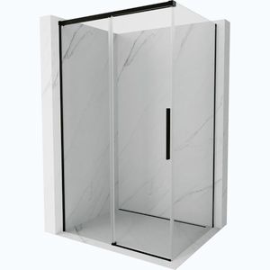 MEXEN/S Rox sprchový kout posuvný 100 x 90, transparent, černá 8C2-100-090-70-00 obraz