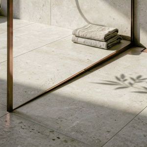 REA Spádová lišta sprchové vaničky 100cm Brush Copper vpravo REA-K9491 obraz