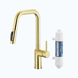 KFA Duero pure style, filtrující, s výtokovou armaturou, PVD broušené světlé zlato + filtr hydro+ 6623-312-39 obraz