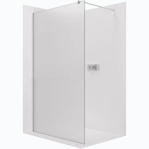 CERANO Sprchová zástěna Walk-in Onyx Round L/P 8 mm kulatá vzpěra chrom, mléčné sklo 90x200 CER-8050BD266 obraz