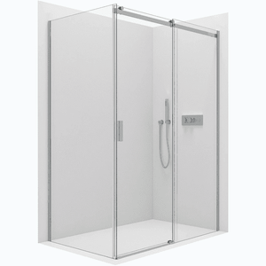 CERANO Sprchový kout Santoro L/P 6 mm chrom, transparentní sklo 100x100x195 posuvný CER-425044 obraz