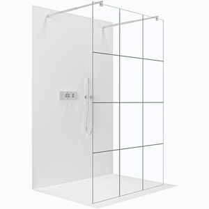 CERANO Sprchová zástěna Walk-in Onyx Duo L/P 8 mm kulatá vzpěra chrom, industriální sklo 160x200 CER-8050BD2164 obraz