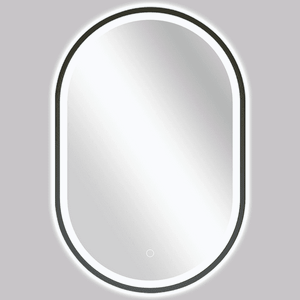 CERANO Koupelnové LED zrcadlo Alto, kovový rám černá matná 55x100 CER-NT8144G-55X100 obraz