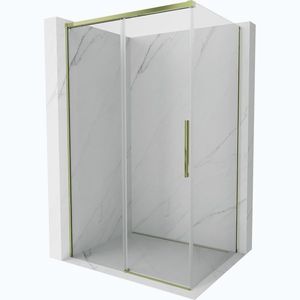 MEXEN/S Rox sprchový kout posuvný 105 x 90, transparent, zlato 8C2-105-090-50-00 obraz